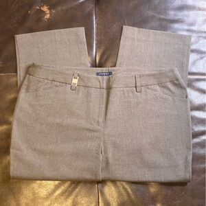 Cropped Brown Dress Pants